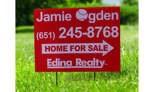 Edina Realtor Corrugated Plastic Yard Sign